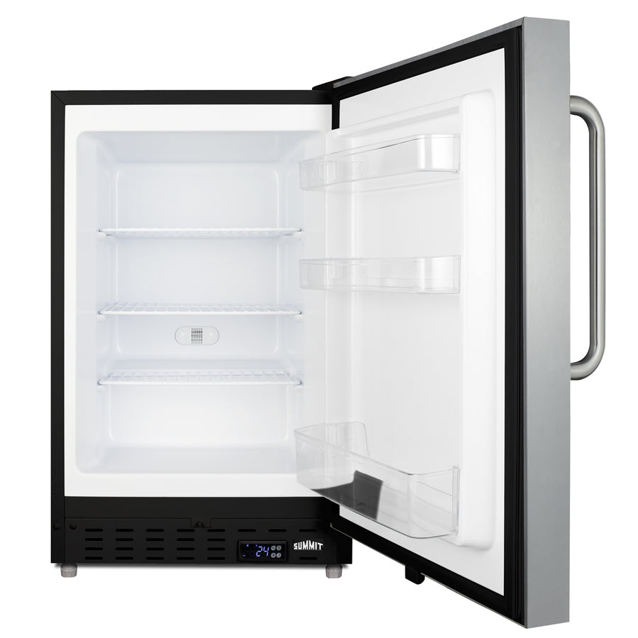 Undercounter beer froster with stainless steel door (Model ALFZ37BSSTBFROSTLHD) - Open