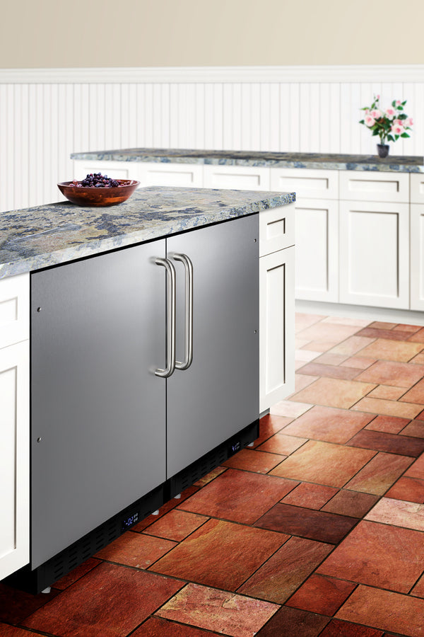 ADA compliant built-in or freestanding 20" wide manual defrost all-freezer for residential use (Model ALFZ37BSSTB)