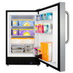 ADA compliant built-in or freestanding 20" wide manual defrost all-freezer for residential use (Model ALFZ37BSSTB)