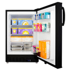 ADA compliant built-in or freestanding 20" wide manual defrost all-freezer for residential use (Model ALFZ37BLHD)