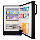 ADA compliant built-in or freestanding 20" wide manual defrost all-freezer for residential use (Model ALFZ37BLHD)