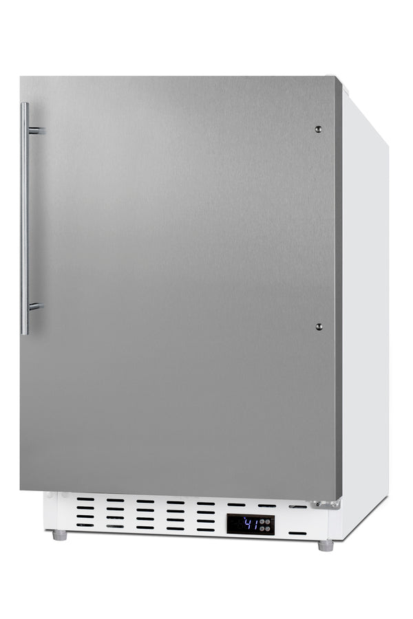 Accucold ADA compliant built-in or freestanding 20" wide all-refrigerator for residential use (Model ALR46WSSHV)