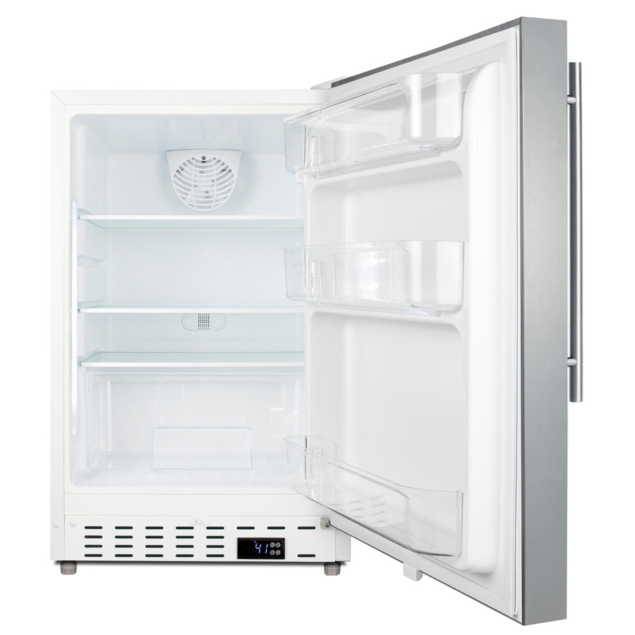ADA compliant built-in or freestanding 20" wide all-refrigerator for residential use (Model ALR46WSSHVLHD)