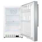 Accucold ADA compliant built-in or freestanding 20" wide all-refrigerator for residential use (Model ALR46WSSHV)