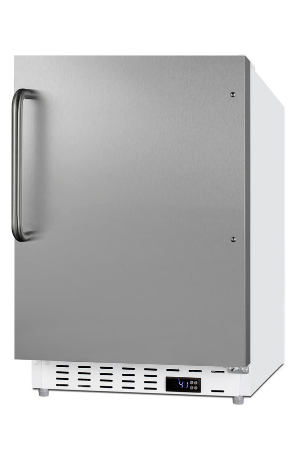 Accucold ADA compliant built-in or freestanding 20" wide all-refrigerator for residential use (Model ALR46WSSTBLHD)