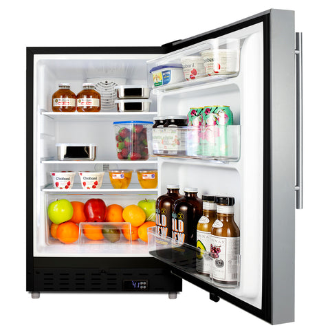 ADA compliant built-in or freestanding 20" wide all-refrigerator for residential use (Model ALR47BCSSHVLHD)
