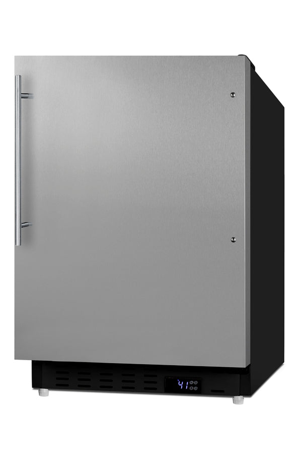 Accucold ADA compliant built-in or freestanding 20" wide all-refrigerator for residential use (Model ALR47BSSHV)