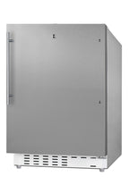 Accucold ADA compliant built-in or freestanding 20" wide refrigerator-freezer for residential use with lock (Model ALRF48CSSHV)