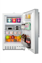 Accucold ADA compliant built-in or freestanding 20" wide refrigerator-freezer for residential use with lock (Model ALRF48CSSHV)
