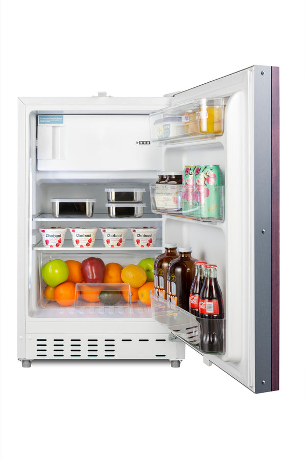 Accucold ADA compliant built-in or freestanding 20" wide refrigerator-freezer for residential use with lock (Model ALRF48IF) Main image