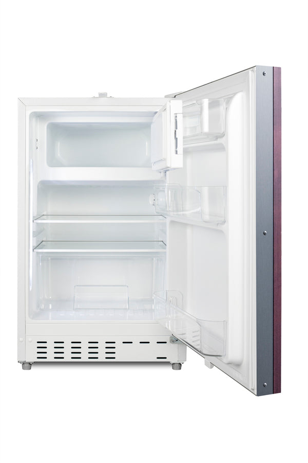 Accucold ADA compliant built-in or freestanding 20" wide refrigerator-freezer for residential use with lock (Model ALRF48IF)