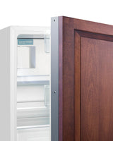 Accucold ADA compliant built-in or freestanding 20" wide refrigerator-freezer for residential use with lock (Model ALRF48IF)