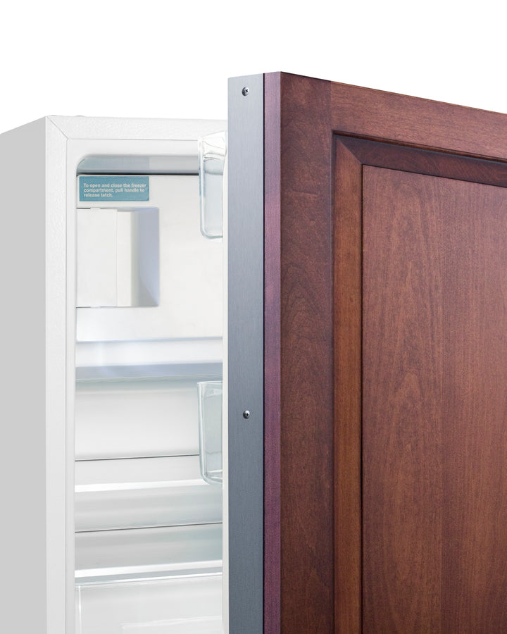 Accucold ADA compliant built-in or freestanding 20" wide refrigerator-freezer for residential use with lock (Model ALRF48IF)