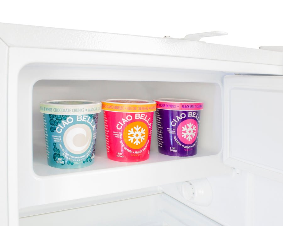 ADA compliant built-in or freestanding 20" wide refrigerator-freezer for residential use with lock (Model ALRF48IFLHD)