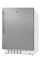 Accucold ADA compliant built-in or freestanding 20" wide refrigerator-freezer for residential use with lock (Model ALRF48SSHV)