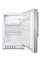 Accucold ADA compliant built-in or freestanding 20" wide refrigerator-freezer for residential use with lock (Model ALRF48SSHV)