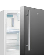 Accucold ADA compliant built-in or freestanding 20" wide refrigerator-freezer for residential use with lock (Model ALRF48SSHV)