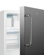 Accucold ADA compliant built-in or freestanding 20" wide refrigerator-freezer for residential use with lock (Model ALRF48SSTBLHD)