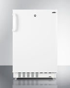 ADA compliant built-in or freestanding 20" wide refrigerator-freezer for residential use with lock (Model ALRF48)