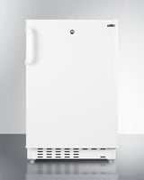 ADA compliant built-in or freestanding 20" wide refrigerator-freezer for residential use with lock (Model ALRF48)