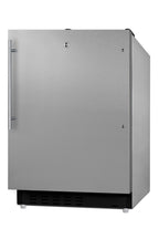 Accucold ADA compliant built-in or freestanding 20" wide refrigerator-freezer for residential use with lock (Model ALRF49BCSSHV)