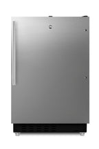 ADA compliant built-in or freestanding 20" wide refrigerator-freezer for residential use with lock (Model ALRF49BCSSHVLH