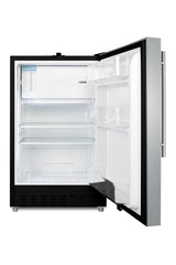 ADA compliant built-in or freestanding 20" wide refrigerator-freezer for residential use with lock (Model ALRF49BCSSHVLH