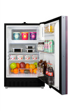 Accucold ADA compliant built-in or freestanding 20" wide refrigerator-freezer for residential use with lock (Model ALRF49BIF)