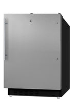 ADA compliant built-in or freestanding 20" wide refrigerator-freezer for residential use with lock (Model ALRF49BSSHVLHD
