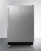 ADA compliant built-in or freestanding 20" wide refrigerator-freezer for residential use with lock (Model ALRF49BSSHVLHD