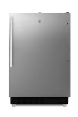 Accucold ADA compliant built-in or freestanding 20" wide refrigerator-freezer for residential use with lock (Model ALRF49BSSHV)