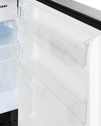 ADA compliant built-in or freestanding 20" wide refrigerator-freezer for residential use with lock (Model ALRF49BSSHVLHD