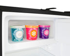 Accucold ADA compliant built-in or freestanding 20" wide refrigerator-freezer for residential use with lock (Model ALRF49BSSTBLHD)