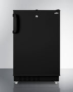 ADA compliant built-in or freestanding 20" wide refrigerator-freezer for residential use with lock (Model ALRF49B)
