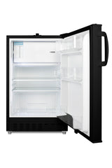 ADA compliant built-in or freestanding 20" wide refrigerator-freezer for residential use with lock (Model ALRF49B)