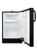 ADA compliant built-in or freestanding 20" wide refrigerator-freezer for residential use with lock (Model ALRF49B)