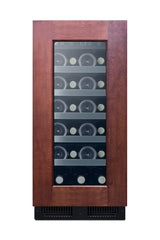 Accucold 15" wide ADA compliant wine cellar for built-in or freestanding use, with digital controls, front lock, and LED lighting (Model ALWC15PNRLHD)