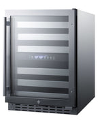 Accucold 24" wide built-in under-counter ADA compliant dual zone wine cellar for residential or commercial use (Model ALWC532CSSLHD)