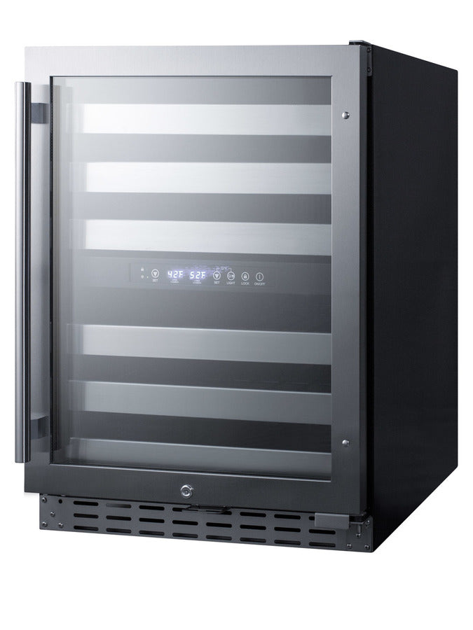 24" wide built-in under-counter ADA compliant dual zone wine cellar for residential or commercial use (Model ALWC532)