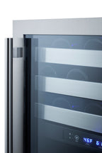 24" wide built-in under-counter ADA compliant dual zone wine cellar for residential or commercial use (Model ALWC532)