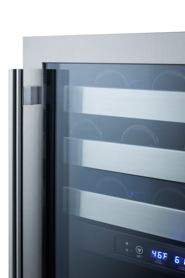 24" wide built-in under-counter ADA compliant dual zone wine cellar for residential or commercial use (Model ALWC532)
