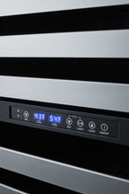 24" wide built-in under-counter ADA compliant dual zone wine cellar for residential or commercial use (Model ALWC532)