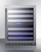 24" wide built-in under-counter ADA compliant dual zone wine cellar for residential or commercial use (Model ALWC532)