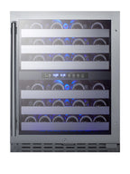 24" wide built-in under-counter ADA compliant dual zone wine cellar for residential or commercial use (Model ALWC532)