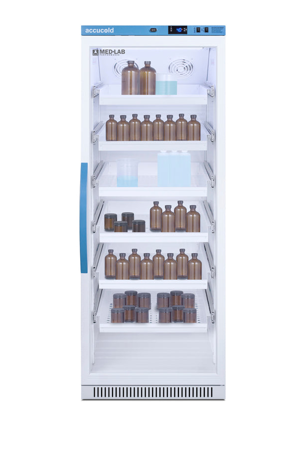 12 Cu.Ft. Upright Laboratory Refrigerator with Removable Drawers, Glass Door (Model ARG12MLDR)