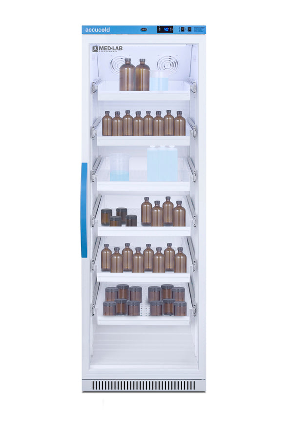 15 Cu.Ft. Upright Laboratory Refrigerator with Removable Drawers, Glass Door (Model ARG15MLDR) - Full Main image