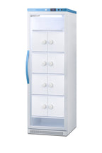 15 Cu.Ft. Upright Laboratory Refrigerator with Interior Lockers, Glass Door (Model ARG15MLLOCKER) - Angle