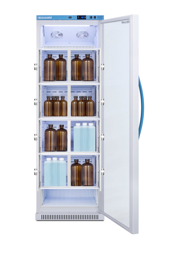 15 Cu.Ft. Upright Laboratory Refrigerator with Interior Lockers, Glass Door (Model ARG15MLLOCKER) - Full Main image