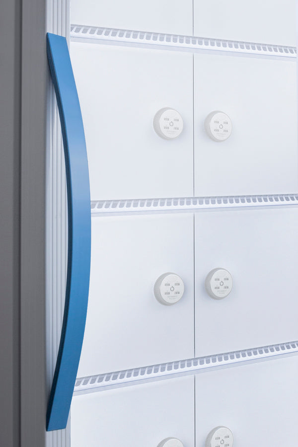 15 Cu.Ft. Upright Laboratory Refrigerator with Interior Lockers, Glass Door (Model ARG15MLLOCKER) - ML Glass Door