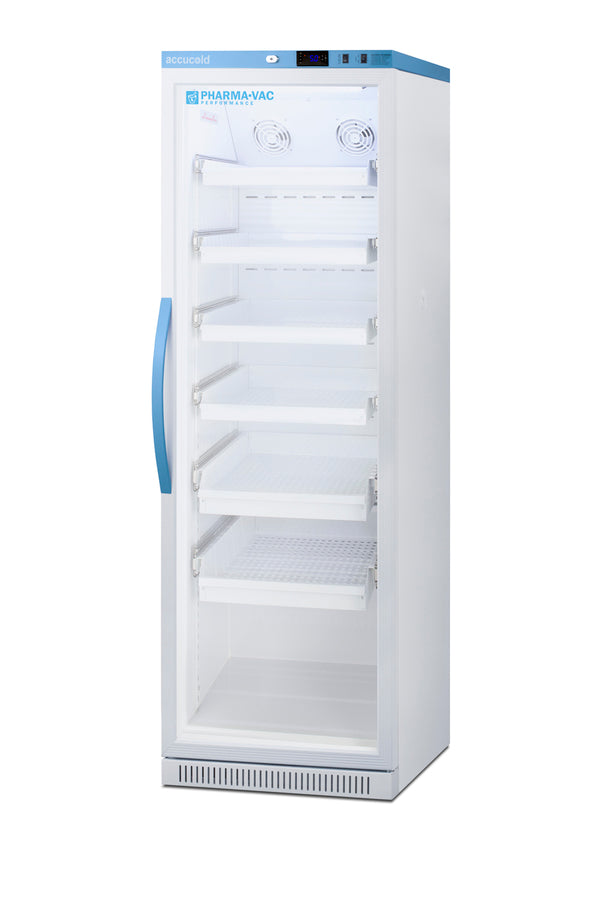 Accucold Performance series Pharma-Vac 15 cu.ft. upright glass door commercial, Left Hinge – ARG15PVDRLHD - Angle